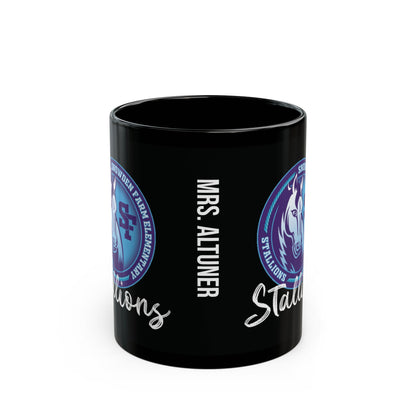 SFES | Personalized Stallions Black Mug (11oz or 15oz)