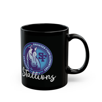 SFES | Personalized Stallions Black Mug (11oz or 15oz)