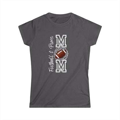 Football & Poms Women's Softstyle Tee