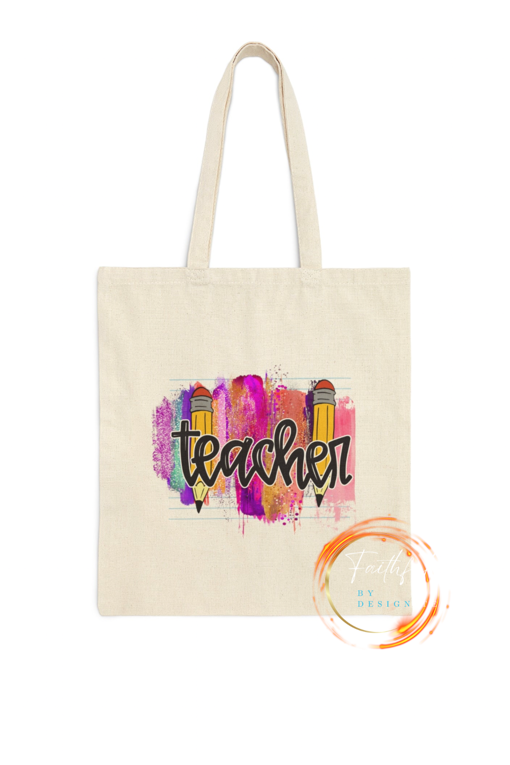 Teacher Cotton Canvas Tote Bag