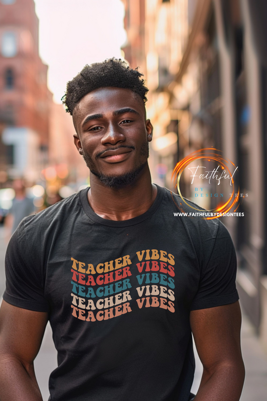 Retro Teacher Vibes Tee