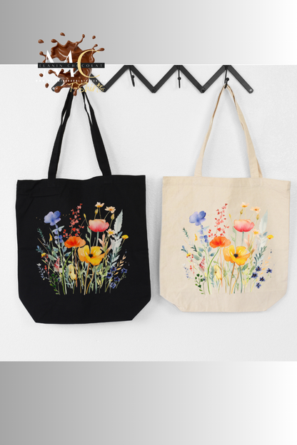 Floral Print Tote Bag