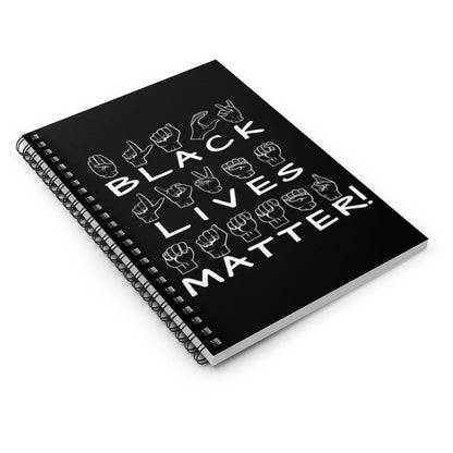 Sign Language Black Lives Matter Notebook