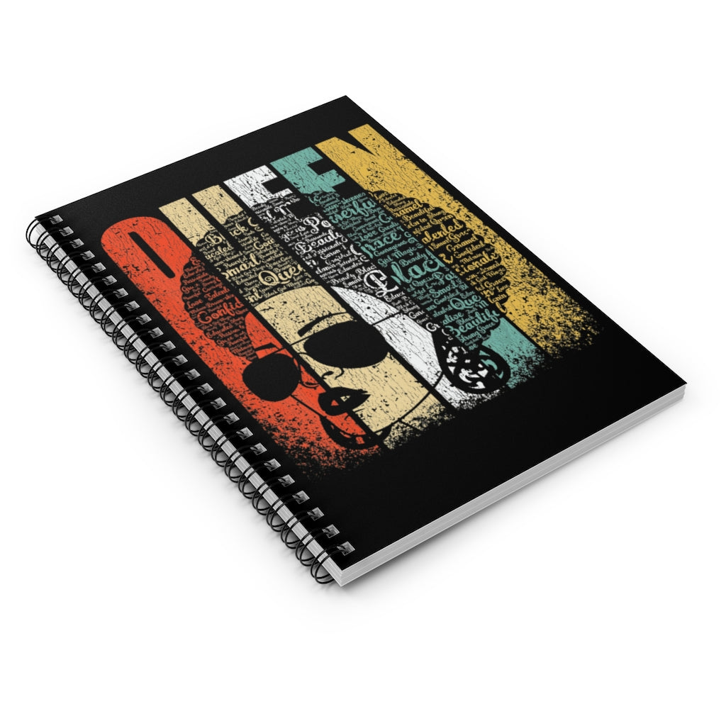 Black Afro Queen Notebook