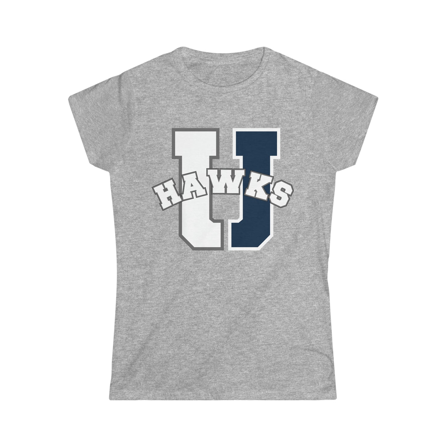 U Hawks Split Ladies Cut Shirt