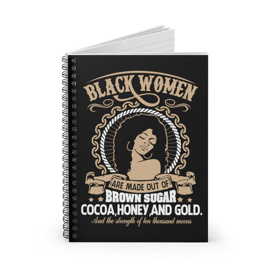 Black Women Brown Sugar Notebook