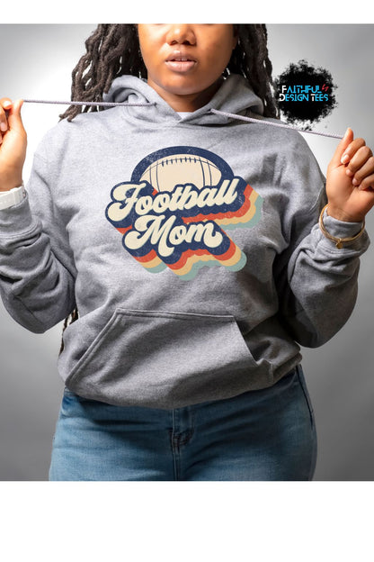 Retro Lacrosse Mom Hoodie & Crew Sweatshirt