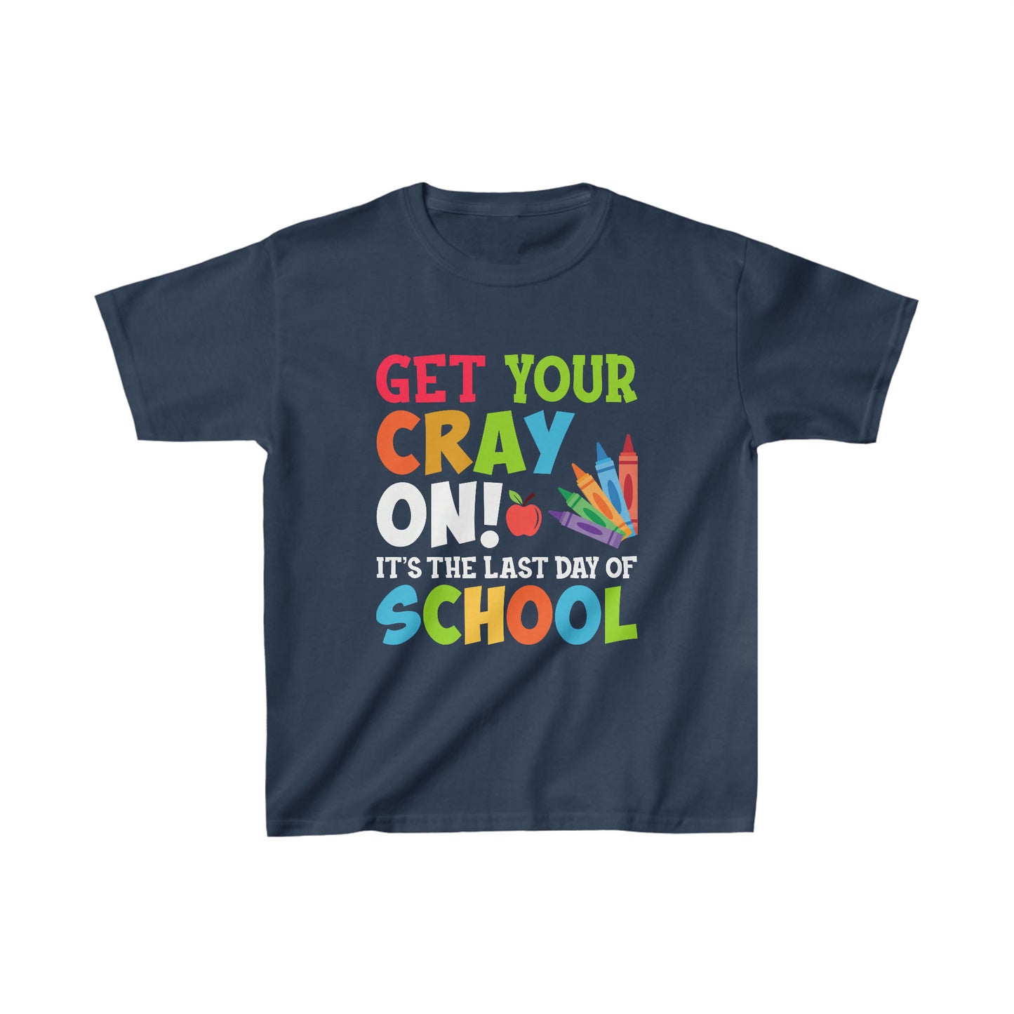 Get Your Crayon On It's the Last Day of School Youth Shirt