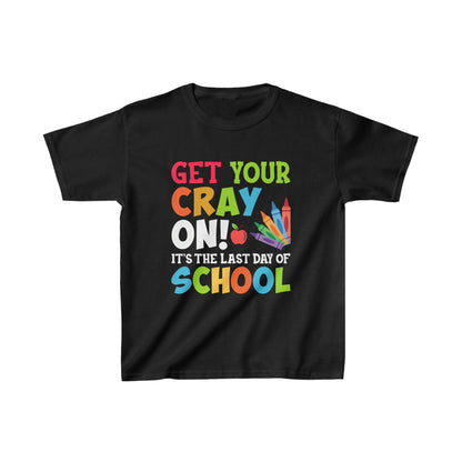 Get Your Crayon On It's the Last Day of School Youth Shirt