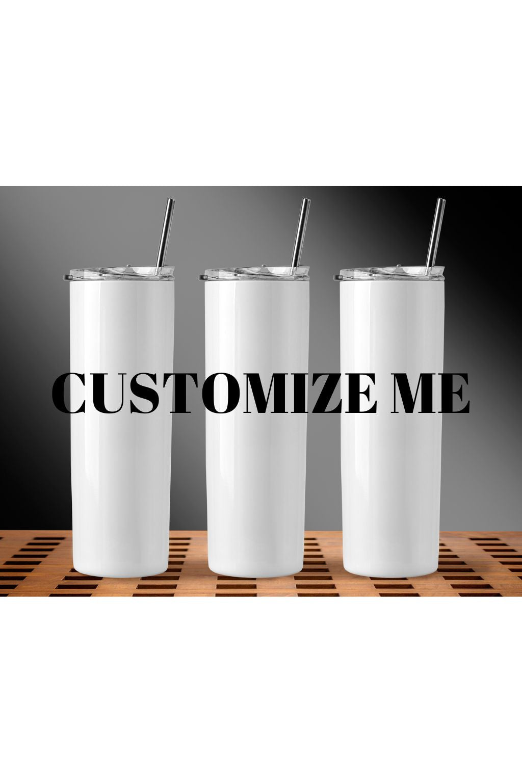 Custom Photo Skinny Tumbler (20oz)